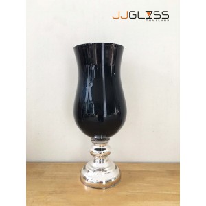 BLACK-H0931-49TLYP - Black Handmade Colour Vase